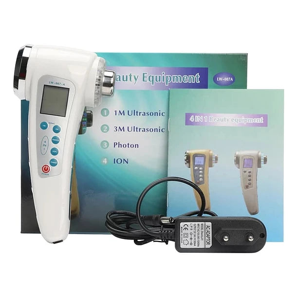 Equipo Ultrasonido & Galvánica 4 en 1 - Facial y Corporal